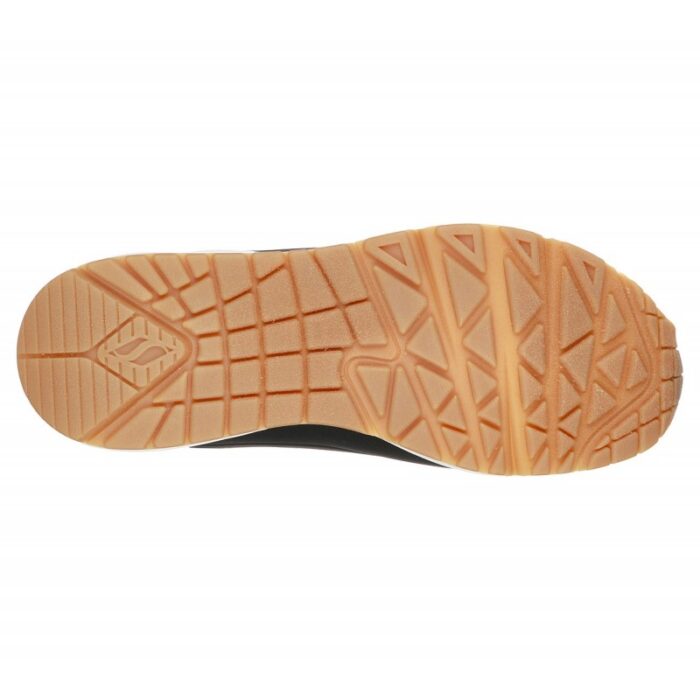 ⁦حذاء سكيتشرز أونو – ستاند اون اير للنساء لون أسود ونعل أبيض- Skechers Women's Uno - Stand on Air Shoes⁩ - الصورة ⁦4⁩