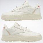 ⁦حذاء ريبوك كلوب سي دبل جيو للنساء لون طحيني - Reebok Women's Club C Double GEO Shoes⁩ - الصورة ⁦10⁩