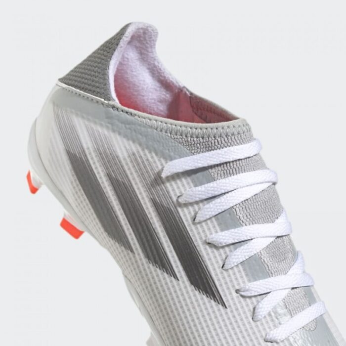 ⁦adidas X Speedflow.3 Firm Ground Boots - White⁩ - الصورة ⁦9⁩