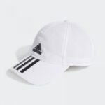 Adidas Aeroready 3-Stripes Baseball Cap- طاقية اديداس اروريدي بثلاث خطوط للرجال لون أبيض