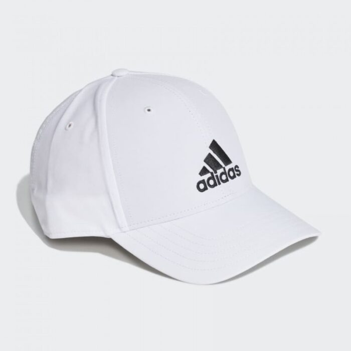 ⁦adidas Unisex Lightweight Embroidered Baseball Cap- طاقية اديداس لايت وييت للجنسين لون أبيض⁩ - الصورة ⁦3⁩