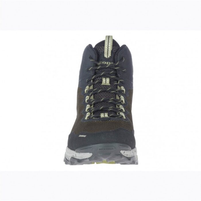 ⁦Merrell Men's Speed Strike Mid Hiker Waterproof Shoes - حذاء ميريل سبيد سترايك ميد ووتر بروف للرجال لون زيتي⁩ - الصورة ⁦6⁩