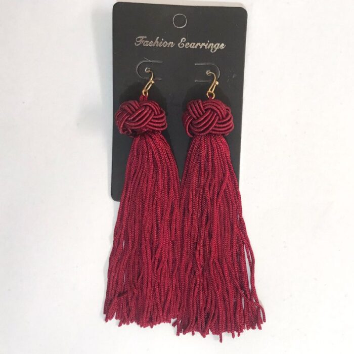 10309936_67db197a483ff حلق طويل لون خمري - الصورة 1