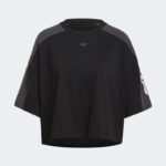 ⁦adidas Graphic Crop T-Shirt-Black⁩ - الصورة ⁦5⁩