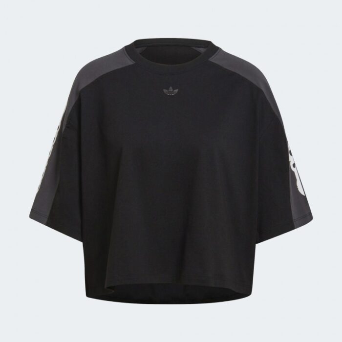 ⁦adidas Graphic Crop T-Shirt-Black⁩ - الصورة ⁦5⁩