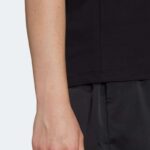 بلوزه وتيشيرت ادي كولور سبليت بشعار الماركة من اديداس للنساء لون أسود Adidas ADICOLOR SPLIT TREFOIL T-Shirts