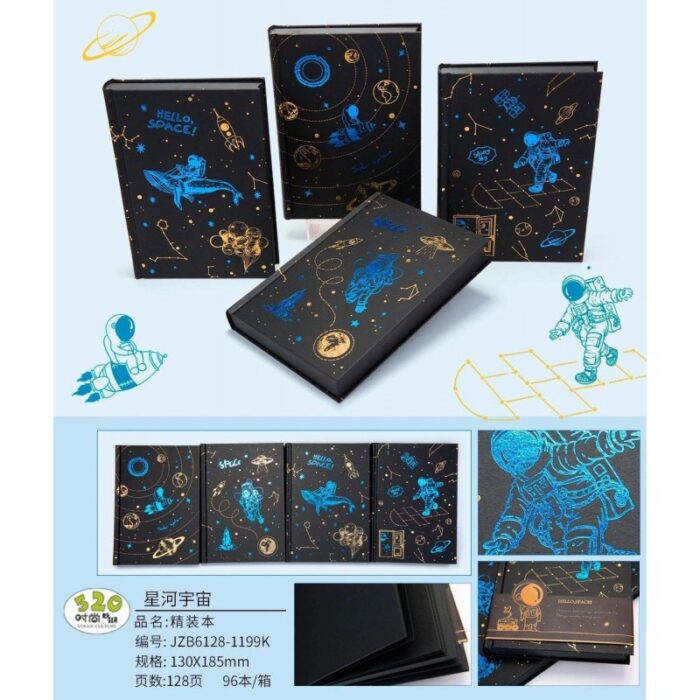 ⁦دفتر ملاحظات أسود 96 ورقة حجم A5⁩ - الصورة ⁦2⁩