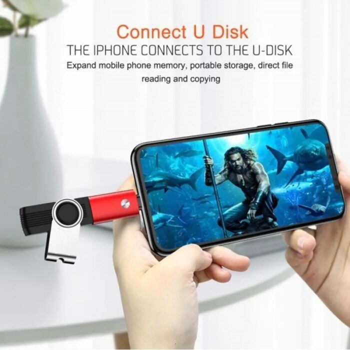 ⁦تحويلة ايفون الى فلاش كيبورد OTG iPhone USB⁩ - الصورة ⁦10⁩