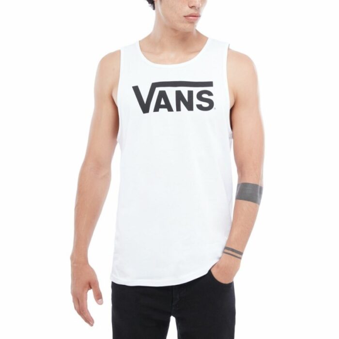 ⁦Vans Men's Classic Tank - تيشيرت فانز حفر بدون اكمام كلاسيك للرجال لون أبيض⁩ - الصورة ⁦3⁩
