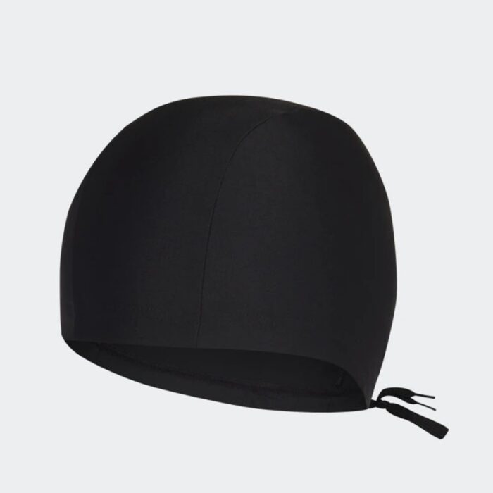 ⁦حجاب سباحة بطباعة 3 خطوط من أديداس للنساء لون أسود ADIDAS 3-STRIPES SWIM⁩ - الصورة ⁦6⁩