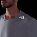 ⁦adidas Designed for Training Workout Tee - Grey⁩ - الصورة ⁦8⁩