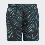 ⁦adidas Kids' Souleaf Sho Y Swimsuit Short- شورت اديداس سوليف شو واي للأطفال لون أسود⁩ - الصورة ⁦2⁩