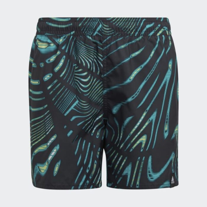 ⁦adidas Kids' Souleaf Sho Y Swimsuit Short- شورت اديداس سوليف شو واي للأطفال لون أسود⁩ - الصورة ⁦2⁩