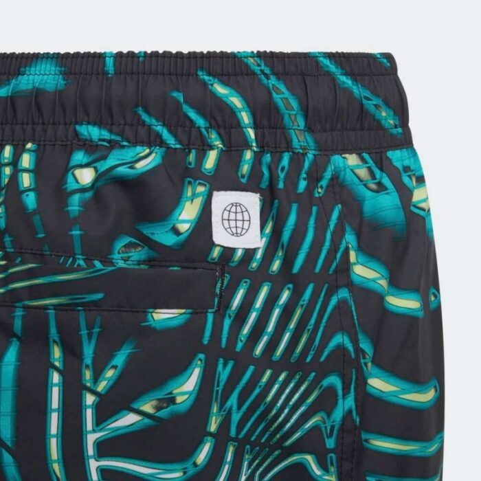 ⁦adidas Kids' Souleaf Sho Y Swimsuit Short- شورت اديداس سوليف شو واي للأطفال لون أسود⁩ - الصورة ⁦4⁩