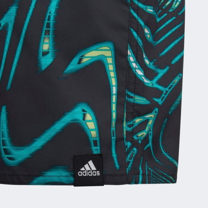 ⁦adidas Kids' Souleaf Sho Y Swimsuit Short- شورت اديداس سوليف شو واي للأطفال لون أسود⁩ - الصورة ⁦5⁩