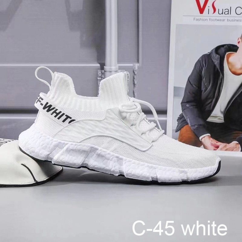 ⁦حذاء سبورت شبابي من ADM لون أبيض⁩ - الصورة ⁦1⁩