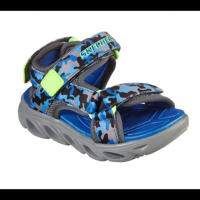 10311229_67db55e2649a0 Skechers Kids' S-Lights Hypno-Splash Sun Breaks Sandals - صندل سكيتشرز هايبنو سبلاش صن بريكس للأطفال لون أسود وبرتقالي - الصورة 1