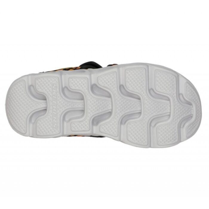 ⁦Skechers Kids' S Lights: Hypno-Splash Sun Sonic Shoes  - حذاء سكيتشرز هايبنو سبلاش صن سونيك للأطفال لون أسود وبرتقالي⁩ - الصورة ⁦4⁩