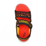 ⁦Skechers Kids' S Lights: Hypno-Splash Sun Sonic Shoes  - حذاء سكيتشرز هايبنو سبلاش صن سونيك للأطفال لون أسود وبرتقالي⁩ - الصورة ⁦5⁩