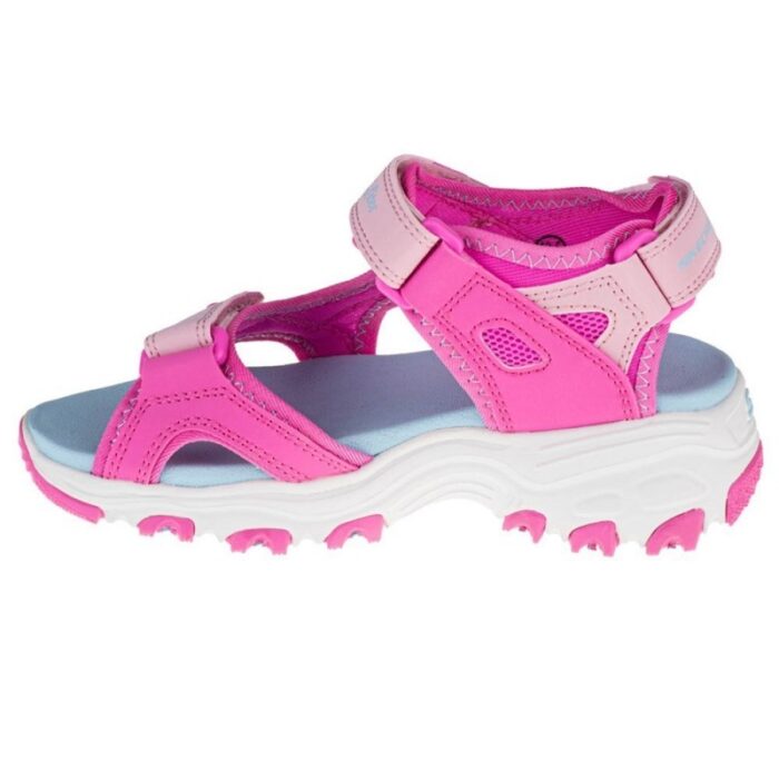 ⁦Skechers Kids' D'lites Outdoor Sandal- صندل سكيتشرز دي لايت اوت دور للأطفال لون زهري⁩ - الصورة ⁦2⁩