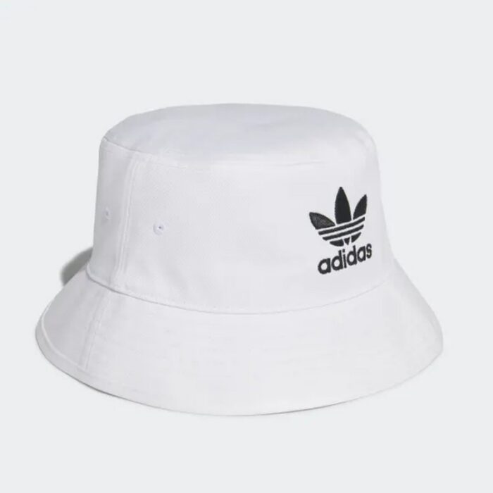 ⁦adidas Adicolor Trefoil Bucket Hat - White⁩ - الصورة ⁦1⁩