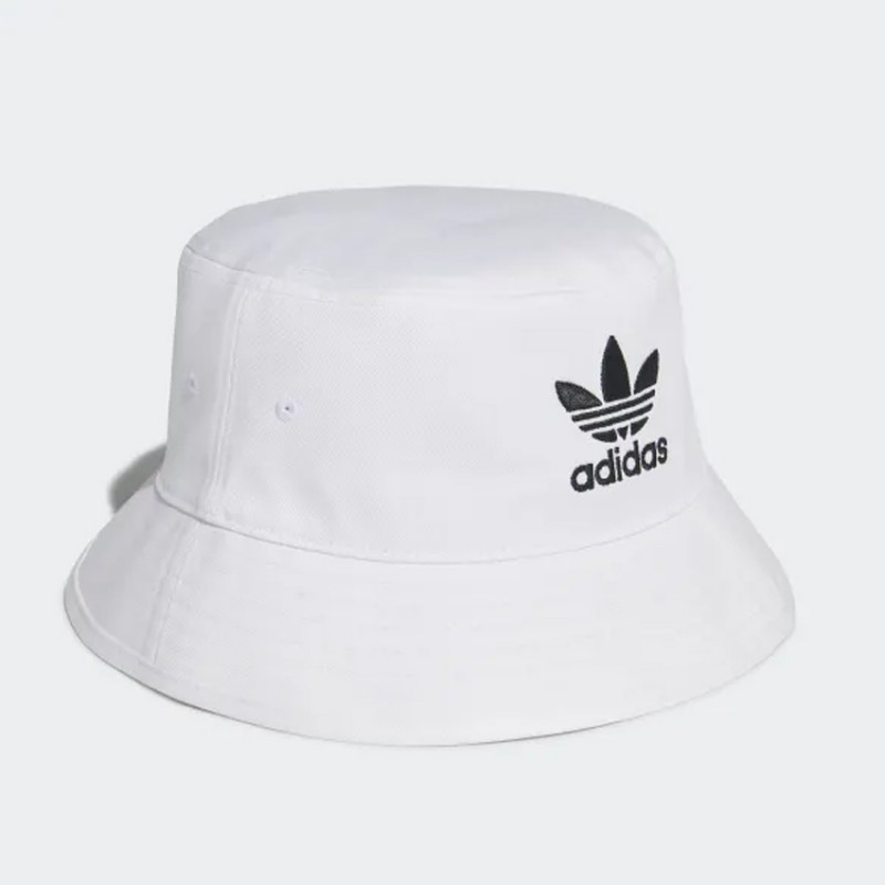 ⁦adidas Adicolor Trefoil Bucket Hat - White⁩ - الصورة ⁦1⁩