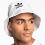 ⁦adidas Adicolor Trefoil Bucket Hat - White⁩ - الصورة ⁦2⁩