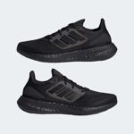 ⁦adidas Pureboost 22 Shoes - Black- حذاء اديداس بيور بوست 22 للرجال لون اسود⁩ - الصورة ⁦3⁩