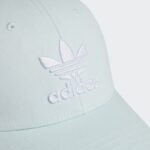 adidas Unisex Trefoil Baseball Cap - Blue  - طاقية اديداس الشبابية للجنسين لون أزرق