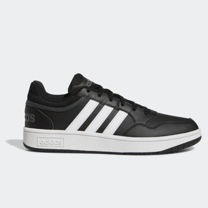 10311472_67db56683270b adidas Mens' Hoops 3.0 Low Classic Vintage Shoes - حذاء اديداس هوبس 3.0 لو كلاسيك للرجال لون اسود ونعل ابيض - الصورة 1