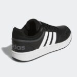 ⁦adidas Mens' Hoops 3.0 Low Classic Vintage Shoes - حذاء اديداس هوبس 3.0 لو كلاسيك للرجال لون اسود ونعل ابيض⁩ - الصورة ⁦5⁩