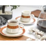 ⁦طقم 12 فنجان قهوة مع صحونهم⁩ - الصورة ⁦2⁩