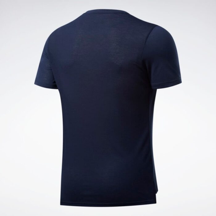 ⁦Reebok Mens' Workout Ready Supremium Graphic Tee- تيشيرت ريبوك وورك اوت للرجال لون كحلي⁩ - الصورة ⁦2⁩