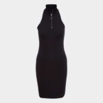 فستان اديداس كونتيمبو للنساء لون أسود- adidas Womens' Adicolor Contempo Dress - Black
