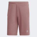 Adidas Mens' 3-Stripes Sweat Shorts- شورت اديداس ث خطوط للرجال لون بنفسجي