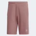 ⁦Adidas Mens' 3-Stripes Sweat Shorts- شورت اديداس ث خطوط للرجال لون بنفسجي⁩ - الصورة ⁦2⁩