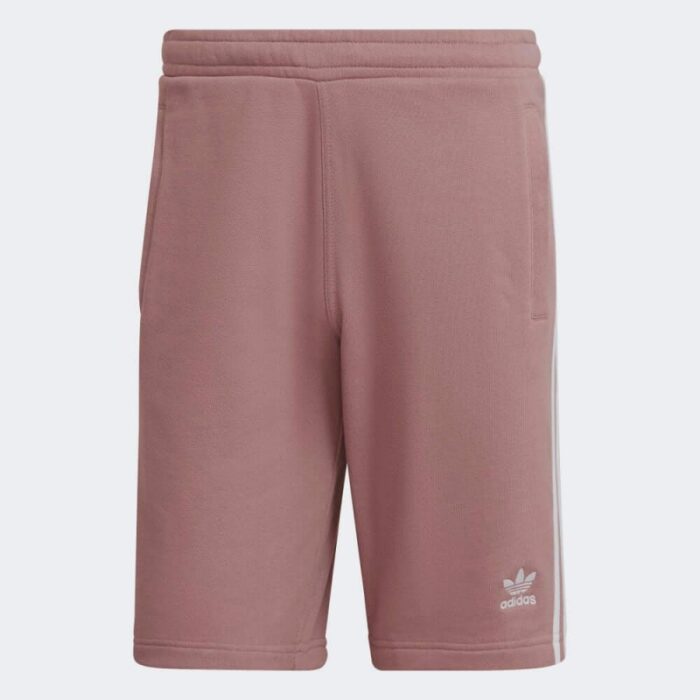 ⁦Adidas Mens' 3-Stripes Sweat Shorts- شورت اديداس ث خطوط للرجال لون بنفسجي⁩ - الصورة ⁦2⁩