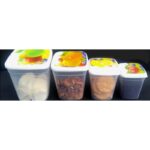 ⁦طقم 4 تبرويرات مونة (900 ملل+1400ملل+2100ملل+3100ملل)⁩ - الصورة ⁦2⁩