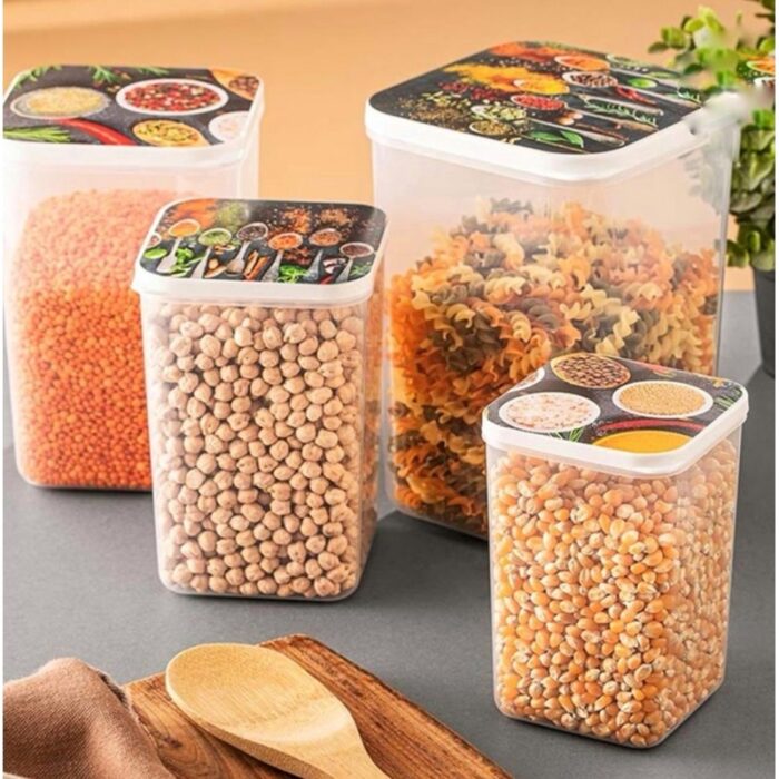 ⁦طقم 4 تبرويرات مونة (900 ملل+1400ملل+2100ملل+3100ملل)⁩ - الصورة ⁦6⁩