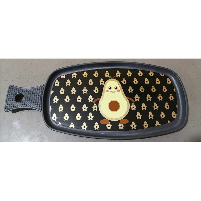 ⁦صينية بيد بلاستيك تركي (أفوكادو)⁩ - الصورة ⁦1⁩