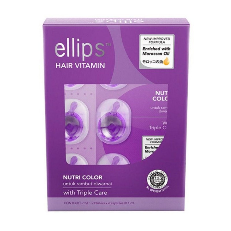 ⁦بكيت كبسولات فيتامينات اللون البنفسجي لتغذية الشعر المصبوغ⁩ - الصورة ⁦1⁩