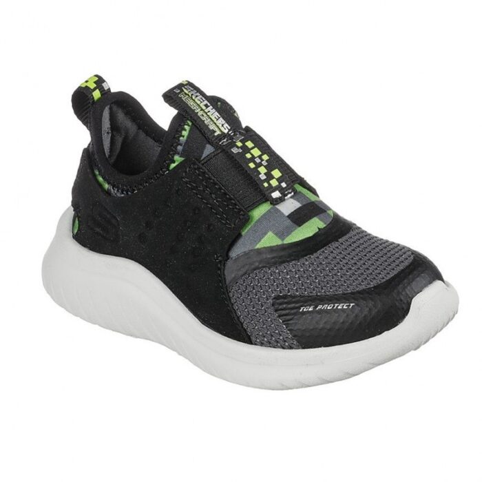 ⁦Skechers Kids' Mega-Craft: Ultra Flex 2.0 - Cubor Shoes  - حذاء سكيتشرز ميجا كرافت: الترا فليكس 2.0 للأطفال لون أسود⁩ - الصورة ⁦5⁩