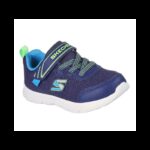 ⁦Skechers Kids' Comfy Flex - Mini Trainers Shoes- حذاء سكيتشرز كومفي فليكس ميني للأطفال لون كحلي ونعل ابيض⁩ - الصورة ⁦5⁩