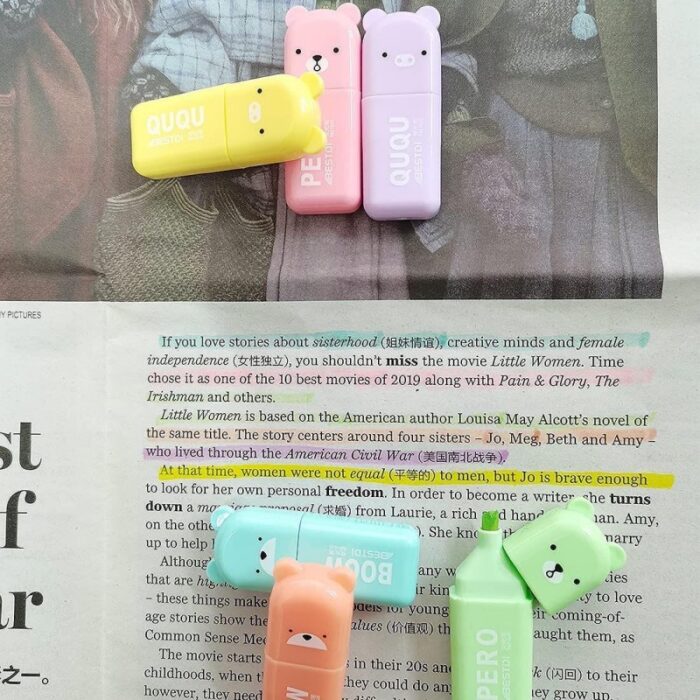 ⁦طقم اقلام تعليم هايلايتر عدد 5⁩ - الصورة ⁦4⁩