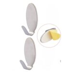 ⁦علاقة لاصقة ستانلس بتصميم بيضاوي الشكل عدد 2⁩ - الصورة ⁦2⁩