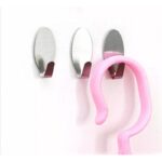 ⁦علاقة لاصقة ستانلس بتصميم بيضاوي الشكل عدد 2⁩ - الصورة ⁦3⁩