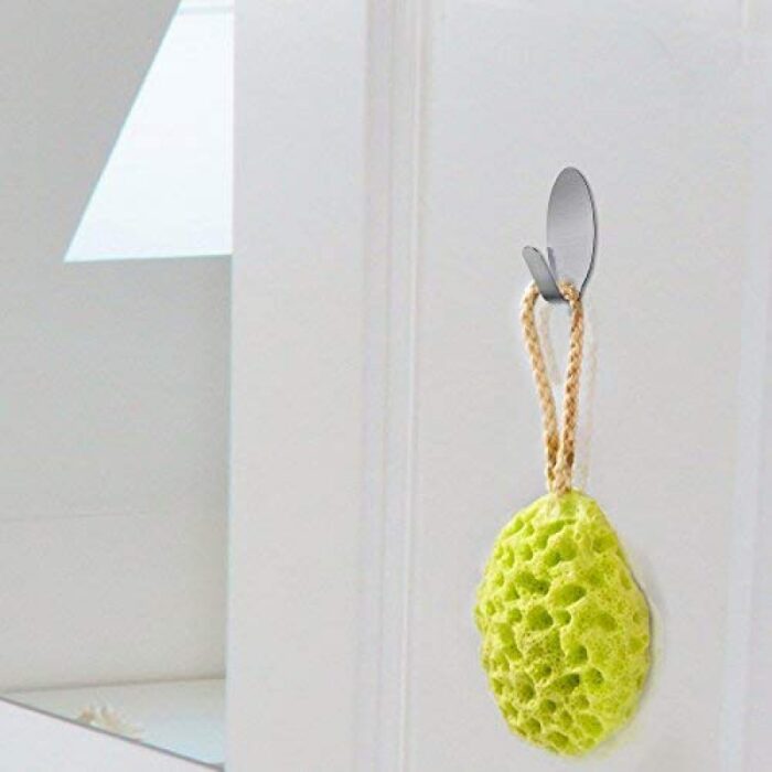 ⁦علاقة لاصقة ستانلس بتصميم بيضاوي الشكل عدد 2⁩ - الصورة ⁦4⁩