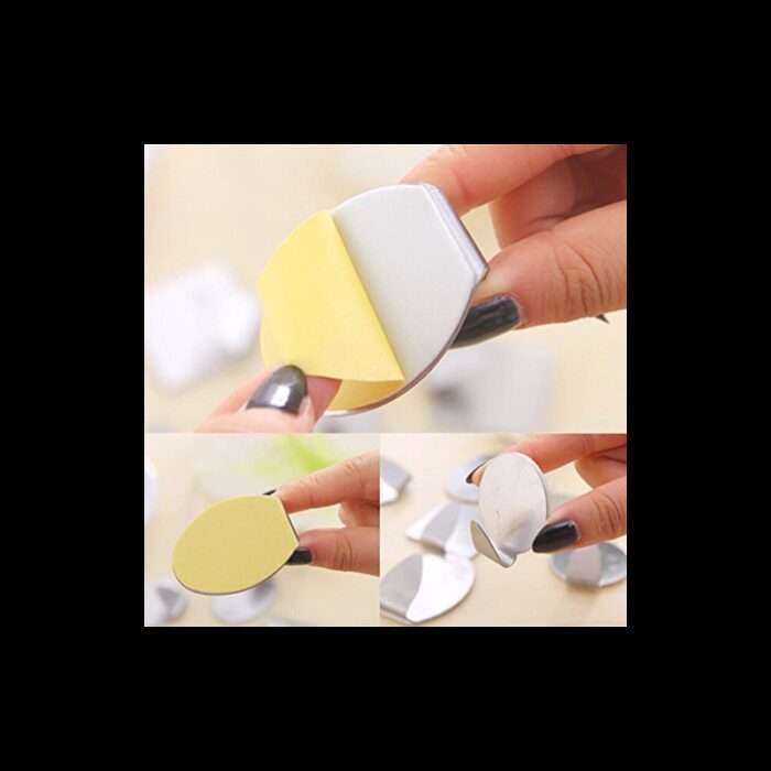 ⁦علاقة لاصقة ستانلس بتصميم بيضاوي الشكل عدد 2⁩ - الصورة ⁦5⁩