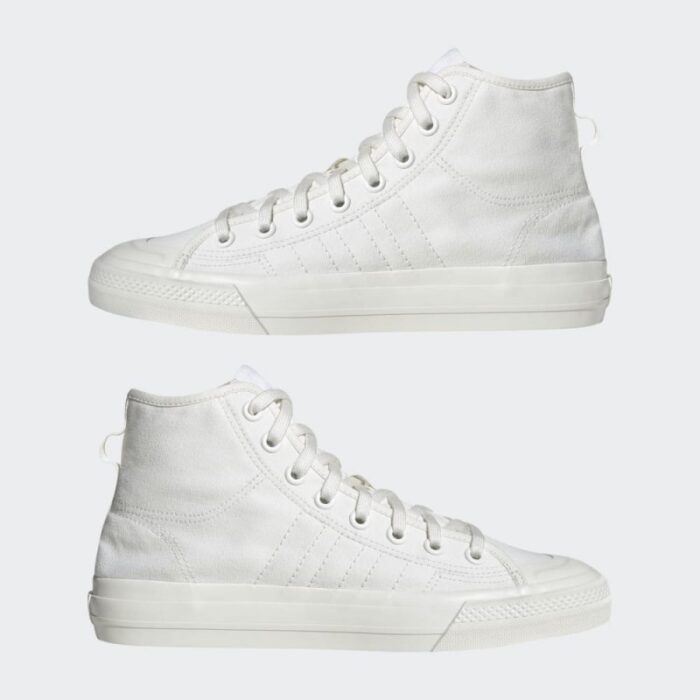⁦adidas Men's Nizza RF Hi Shoes - حذاء اديداس نيزا ار اف هاي للرجال لون أبيض⁩ - الصورة ⁦2⁩