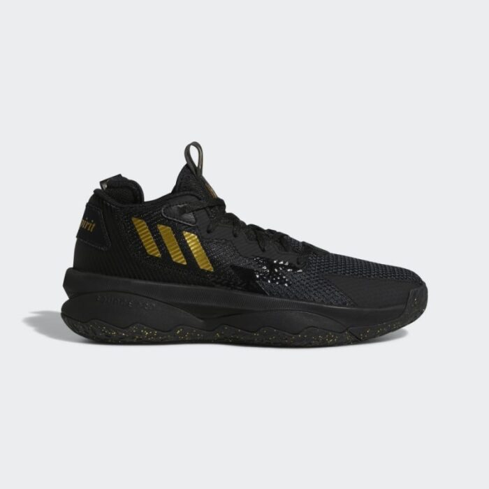 ⁦adidas Unisex Dame 8 Basketball Shoes - Black - حذاء اديداس دام 8 للجنسين لون أسود⁩ - الصورة ⁦2⁩
